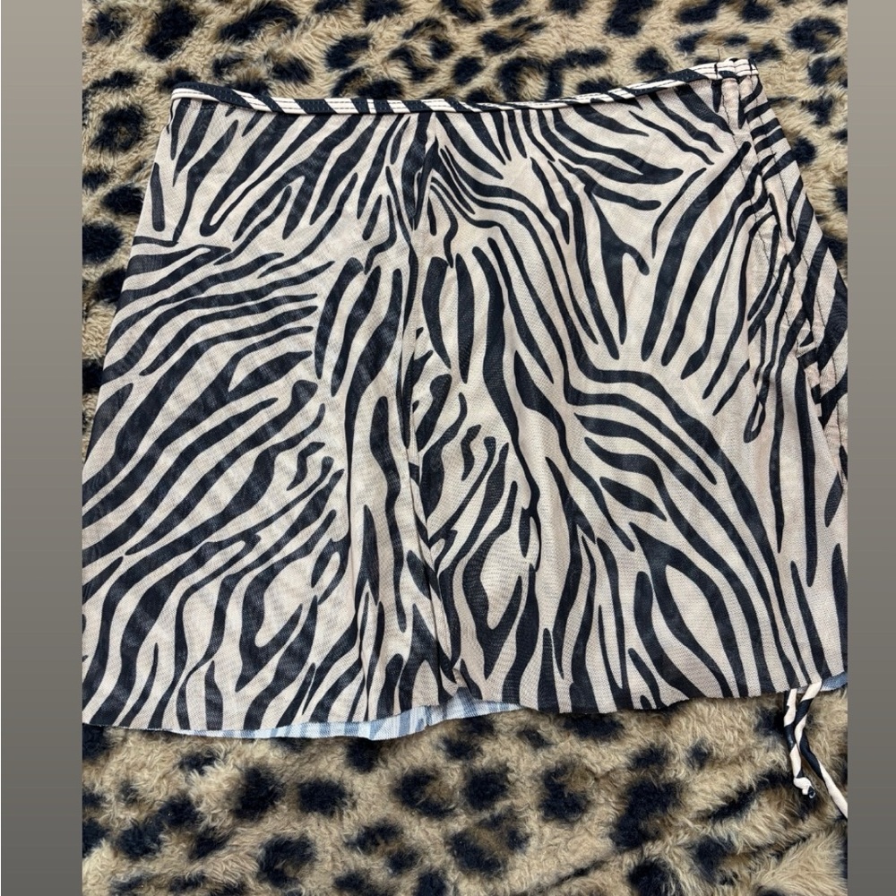 Zebra Print Skirt